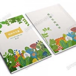 中小学生卡通绿色植物清新作文集校刊画册诗集word格式电子设计模板(0)